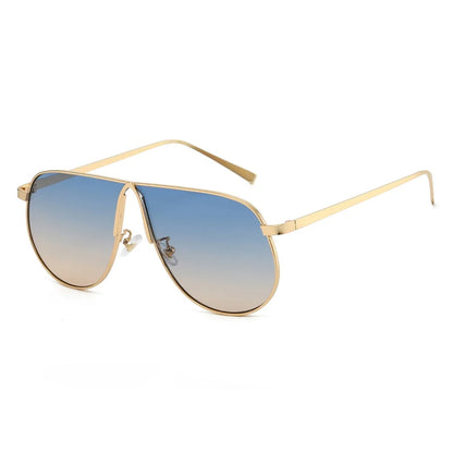 vintage oversized alloy square sunglasses