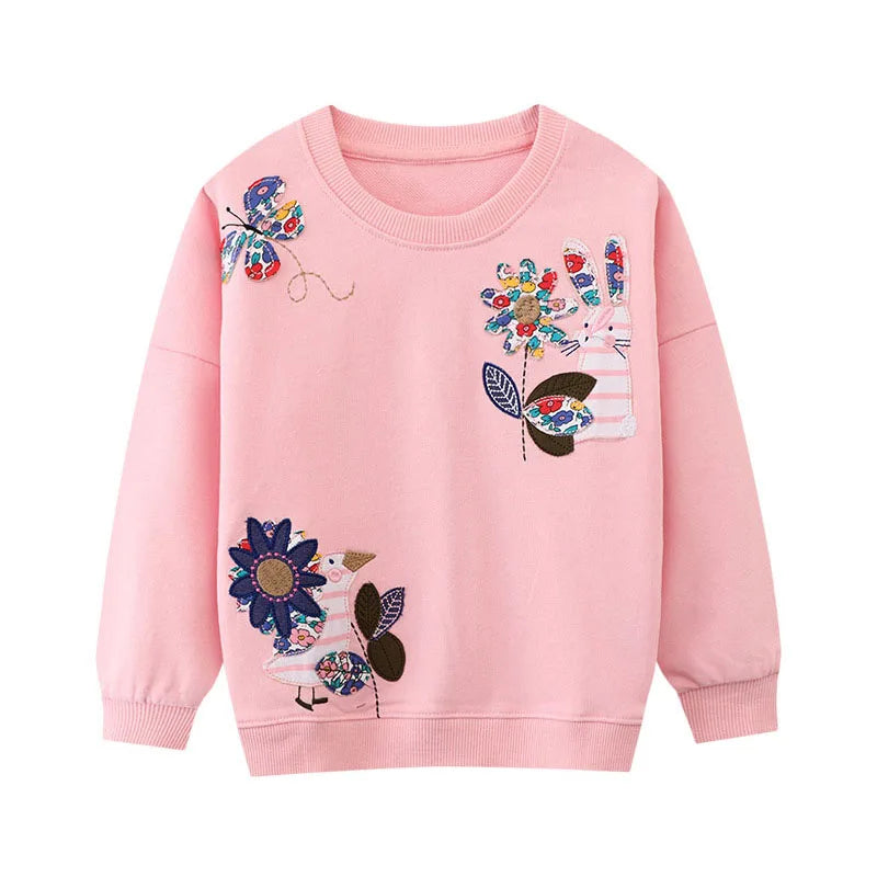 Little maven Sweatshirt Autumn Flowers Casual Hoodies