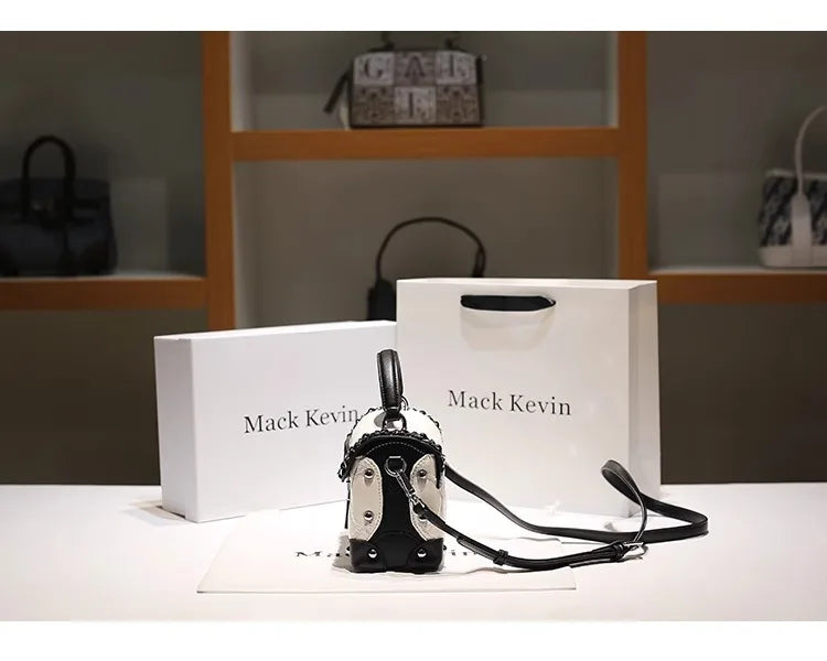 Square Leather Crossbody Bag