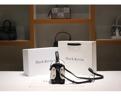 Square Leather Crossbody Bag