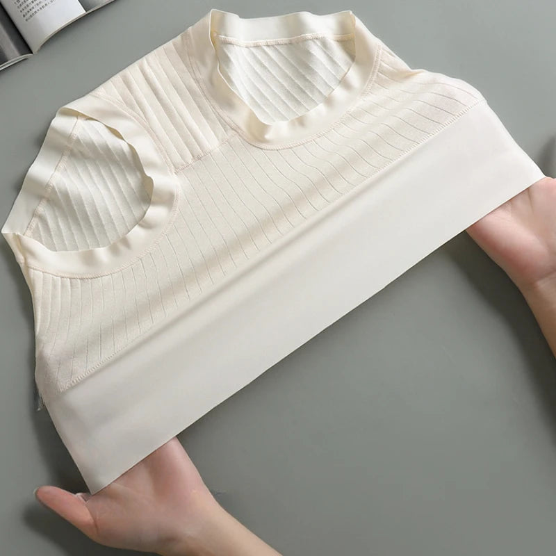 Lencería de algodón de talle alto y seda de hielo