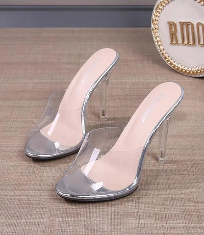 Transparent Sexy Thin High Heels CRYSTAL Slipper