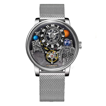 Luxury Robot Astronaut Space Sapphire Luminous Waterproof Watches