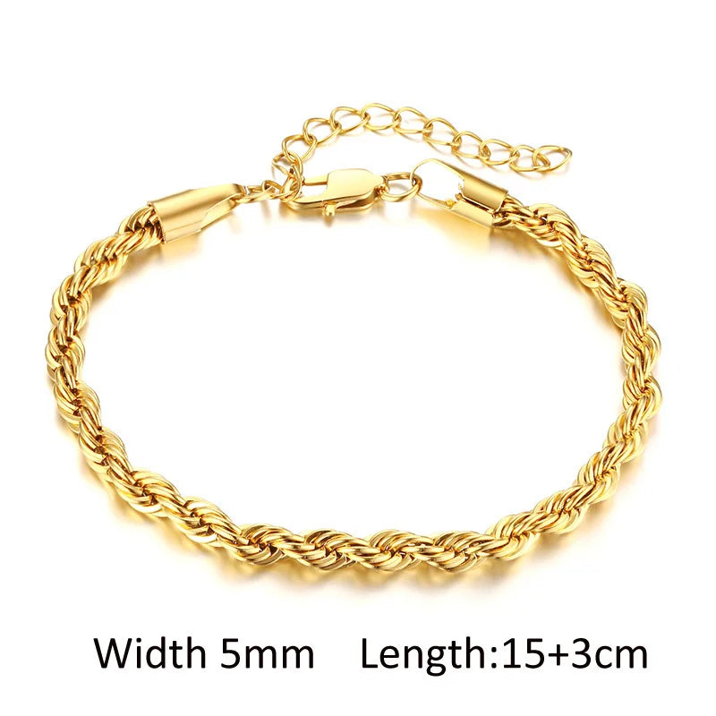 DANA Chunky Gold Plated Bracelets