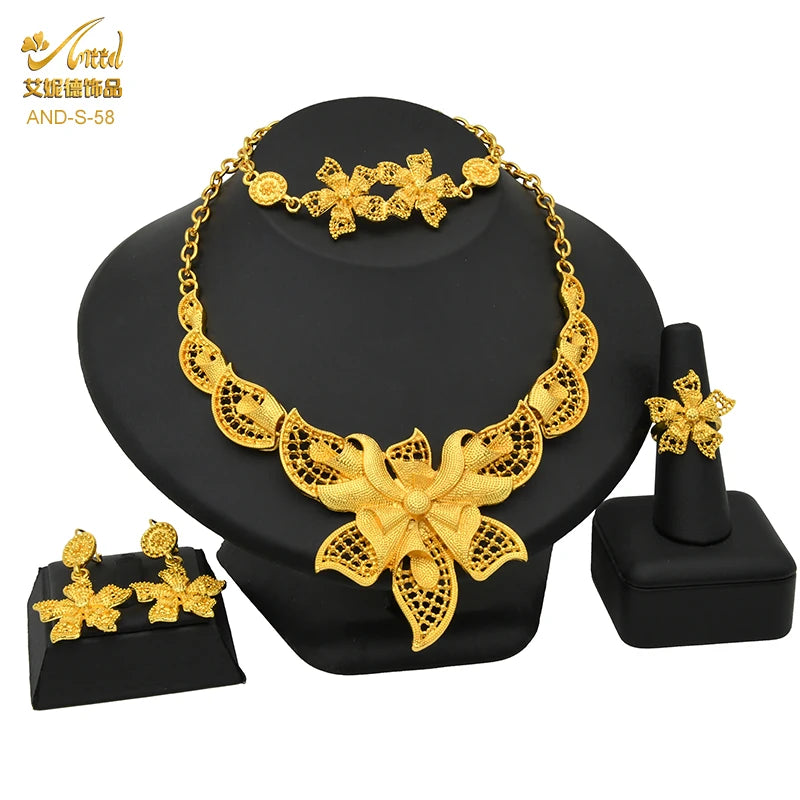 African Jewelry Big Necklace Jewelry Set