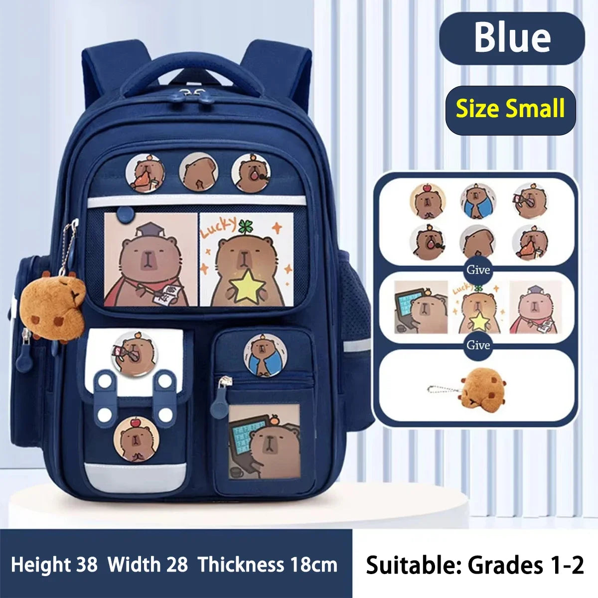 Capybara Waterproof Backpack Large Capacity Backpack