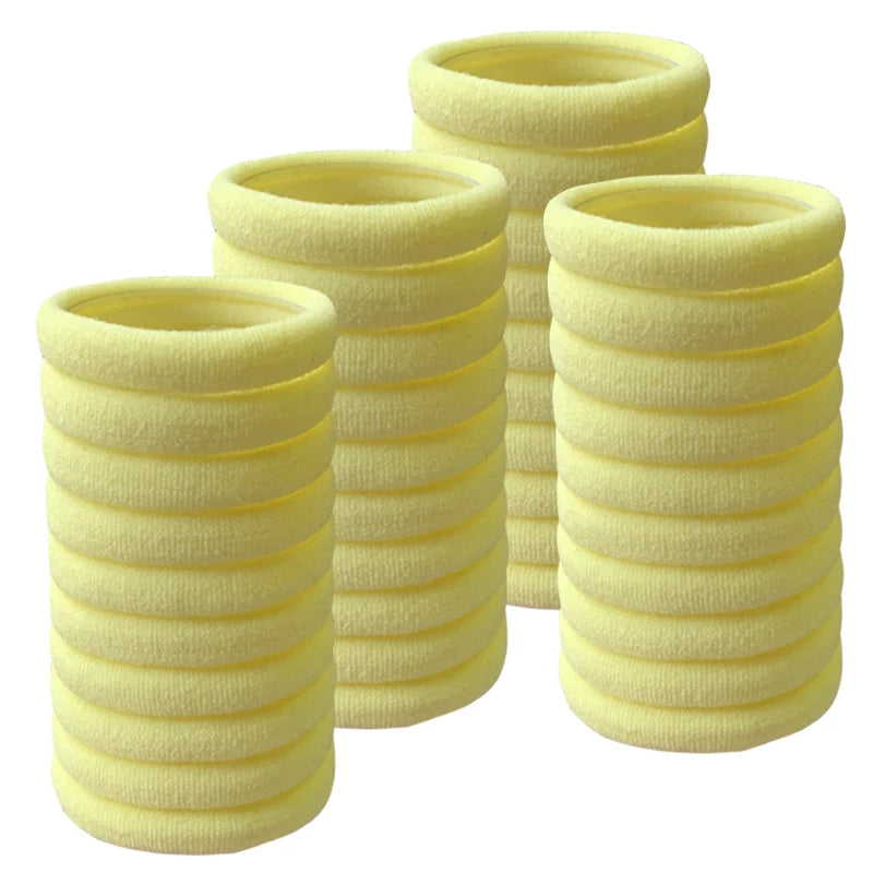 50PCS/Set Cotton Elastic Hair Ties