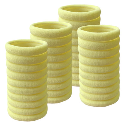 50PCS/Set Cotton Elastic Hair Ties