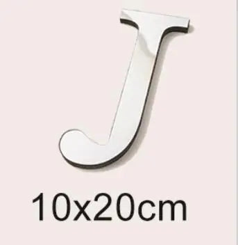 20cm Big Size 3D English Letters Acrylic Mirror