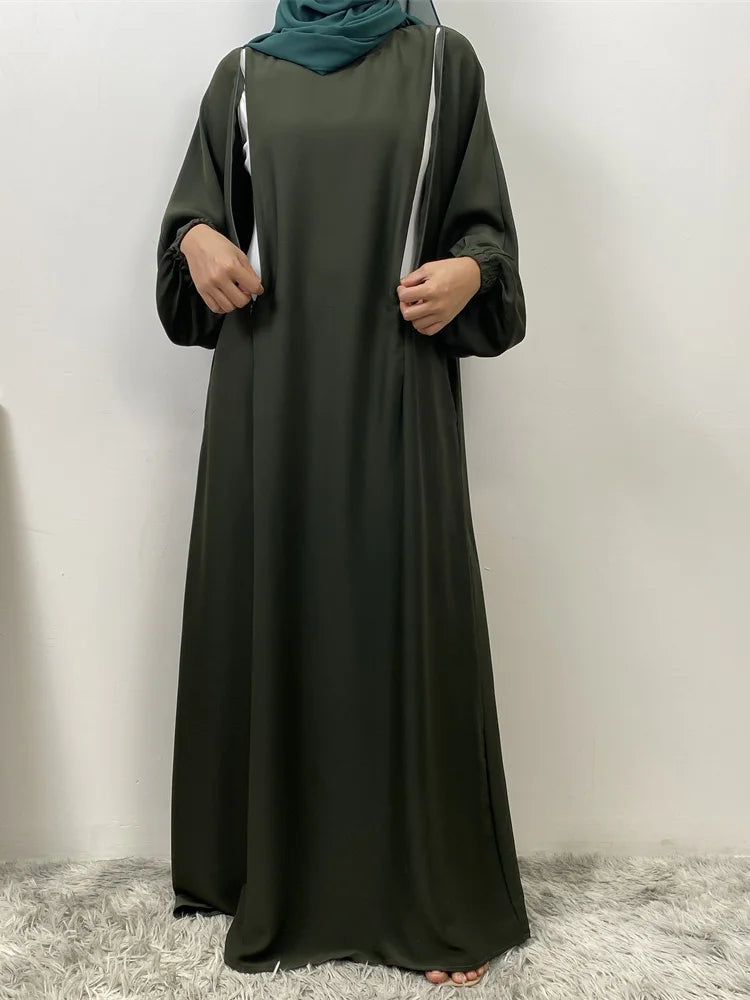 عباية بسحاب أمامي للمسلمات