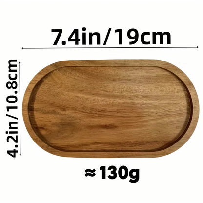 Japanese solid wood fruit plate