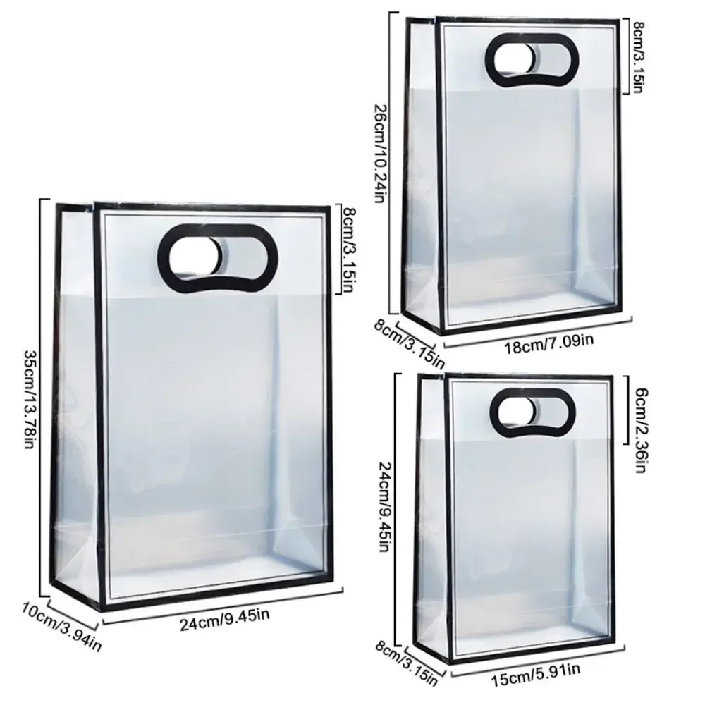 Transparent Portable PVC Wedding Tote Small Packaging Bag