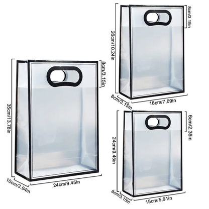 Transparent Portable PVC Wedding Tote Small Packaging Bag