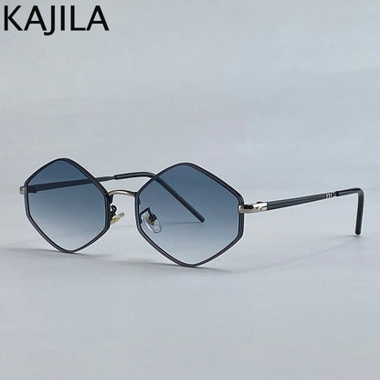 Small Frame Hexagon Punk Sunglasses