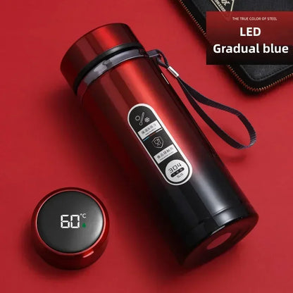 Thermos Stainless Steel Vacuum Bottle with LED Temperature Display