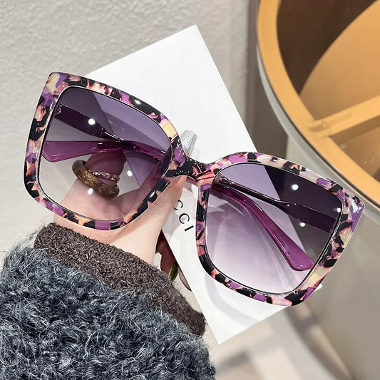 Large Square Frame Sunglasses