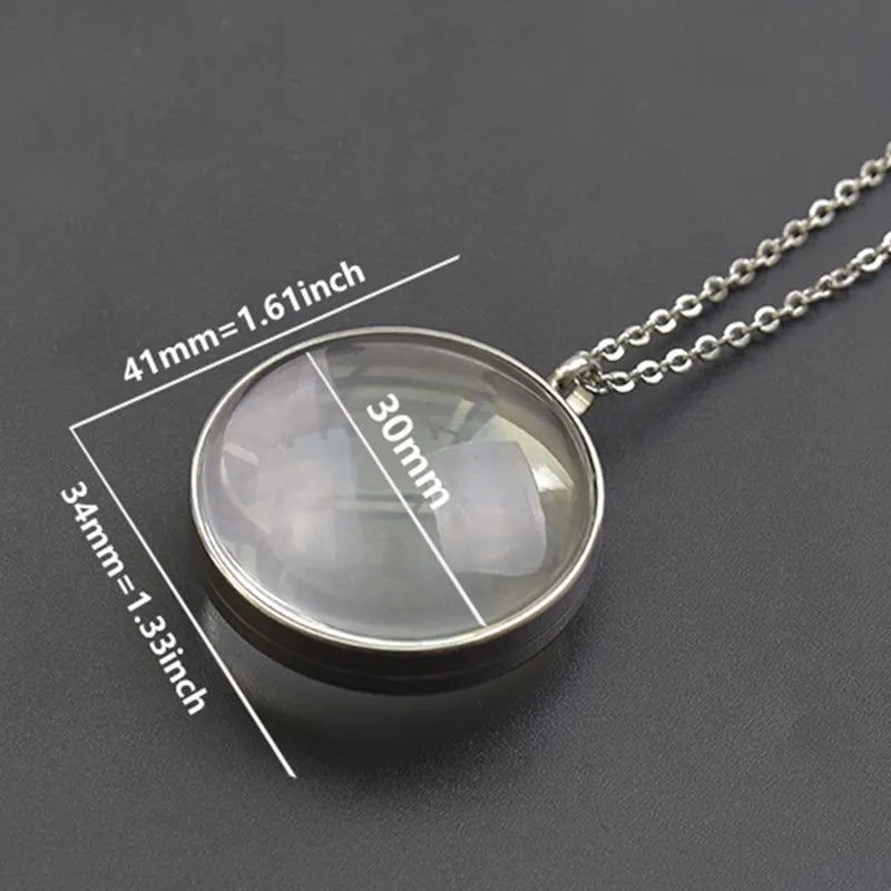 Twist Locket Pendant Photo Floating Charm Necklace