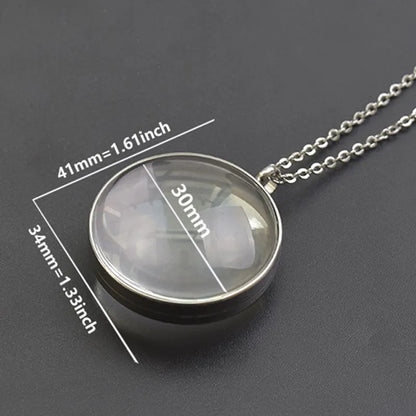 Twist Locket Pendant Photo Floating Charm Necklace