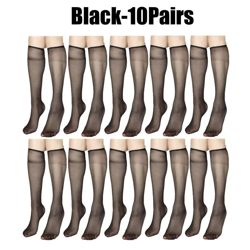 Ultra-Thin Korean Style Invisible Thigh-High Socks