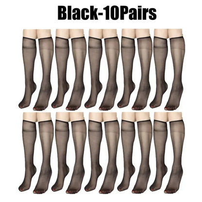 Ultra-Thin Korean Style Invisible Thigh-High Socks