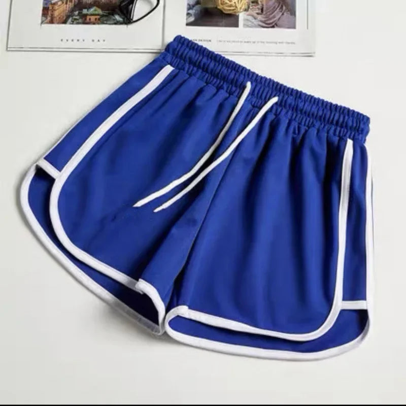 Casual Bottoms Elastic Waist Sports Short Pants