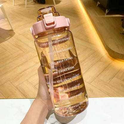 2L Sports Water Bottle Large Capacity Plastic Water Cup