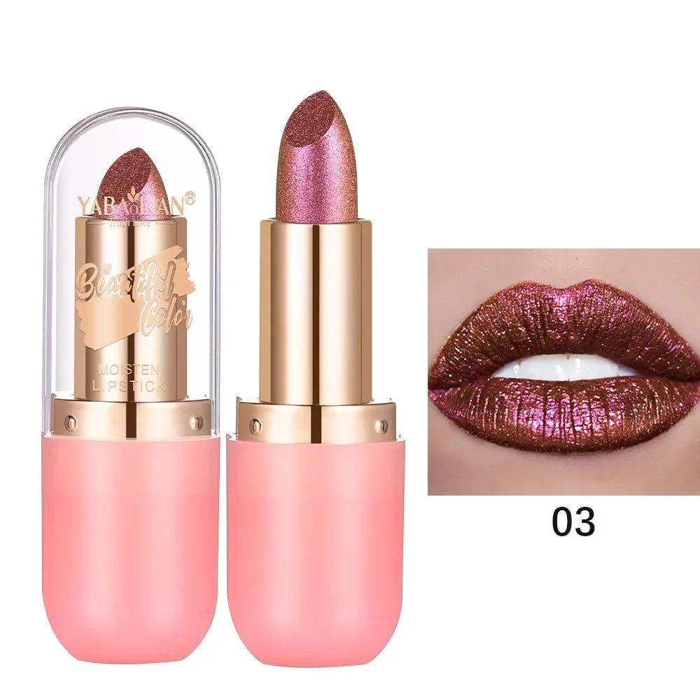Metallic Matte Glitter Diamond Lipstick