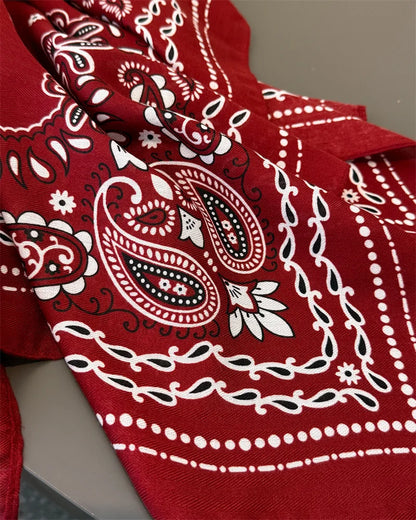 Pañuelo cuadrado de lujo de anacardo