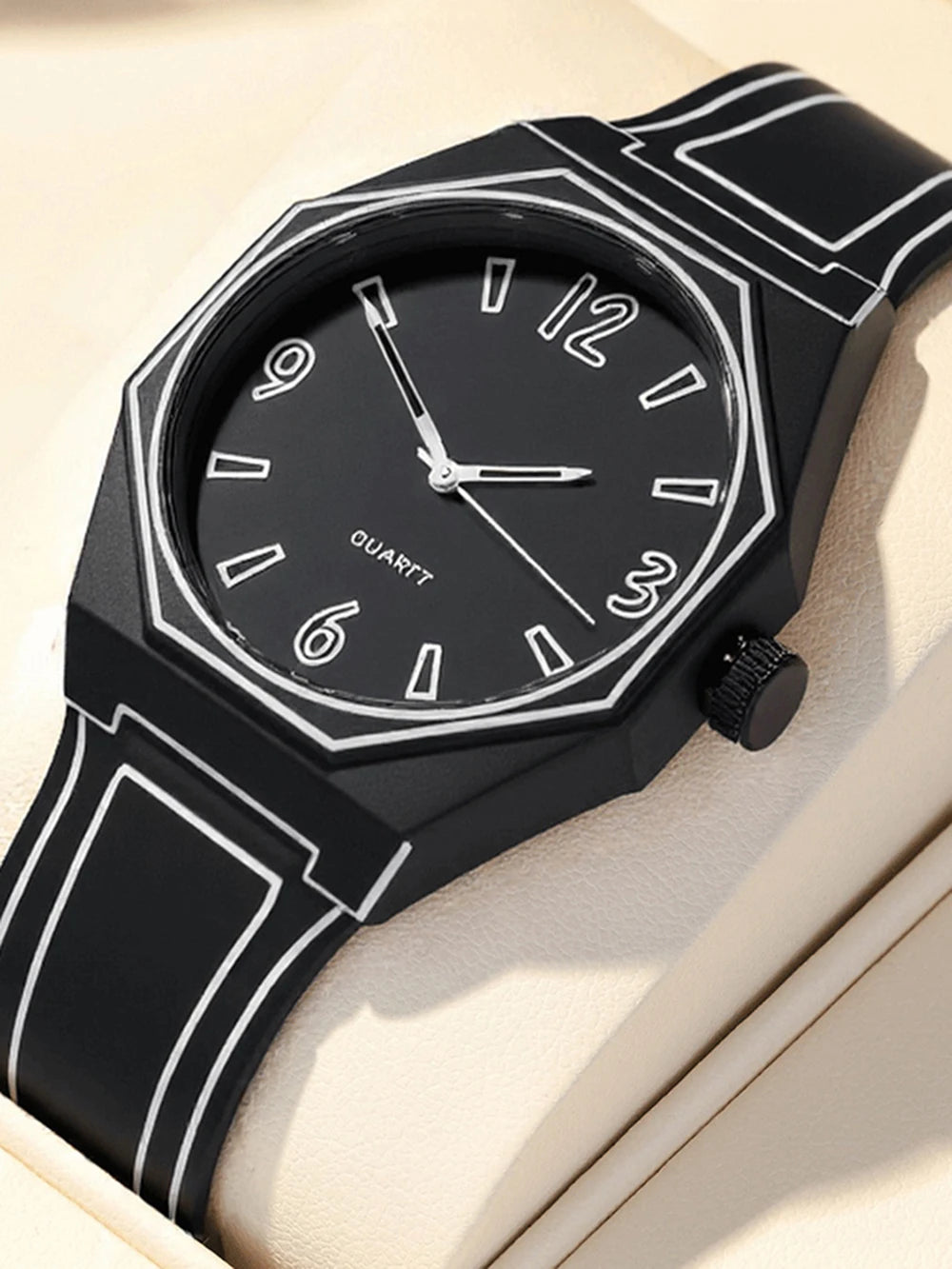 Quartz Soft Silicone Waterproof Comic-book Style Wristwatch