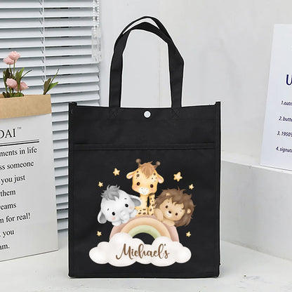 Kids Library Tote Bags Homeschool Cute Custom for Kids