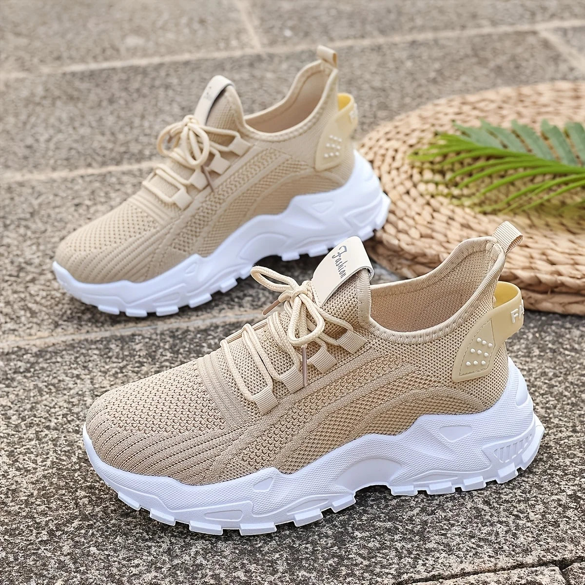 Breathable Knit Walking Sneakers