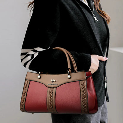 Luxury Multi Layered High Quality Soft Leather Messenger Bag