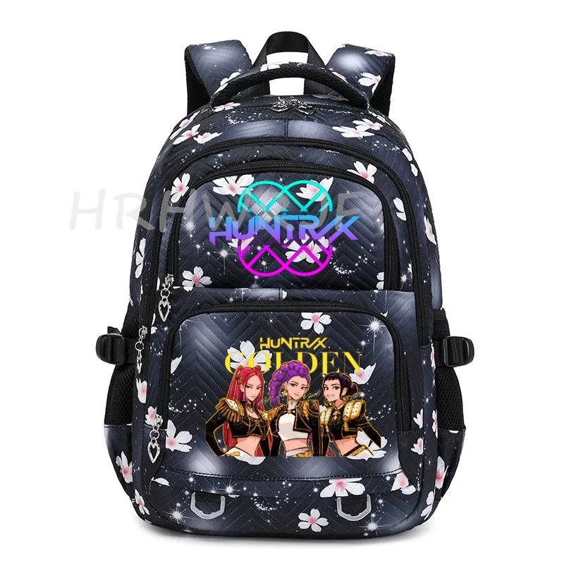 K-pop Demon Hunters Backpack Girls Boys Youth School Bags