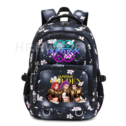 K-pop Demon Hunters Backpack Girls Boys Youth School Bags