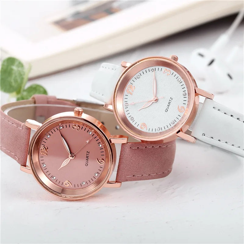 DANA Leather Quartz Bracelet Watch