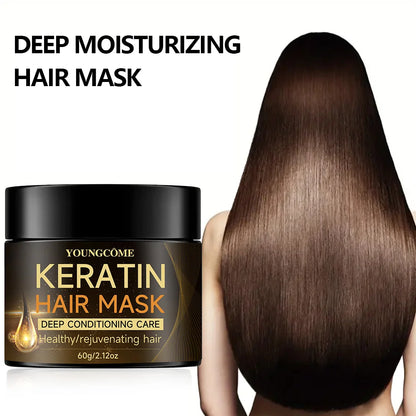 Keratin Hair Mask Moisturizer Conditioner Soft Smooth Frizz Damaged Hair
