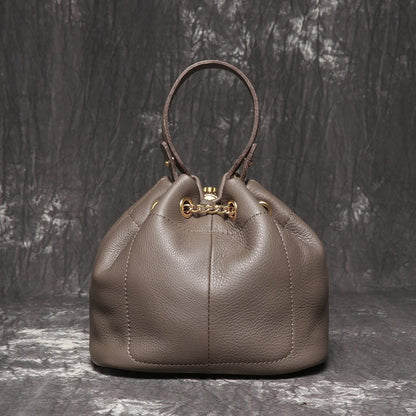 Genuine Leather Chain Crossbody Bag