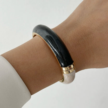 Dripping Oil Bangles Exaggerated Geometric Bracelets