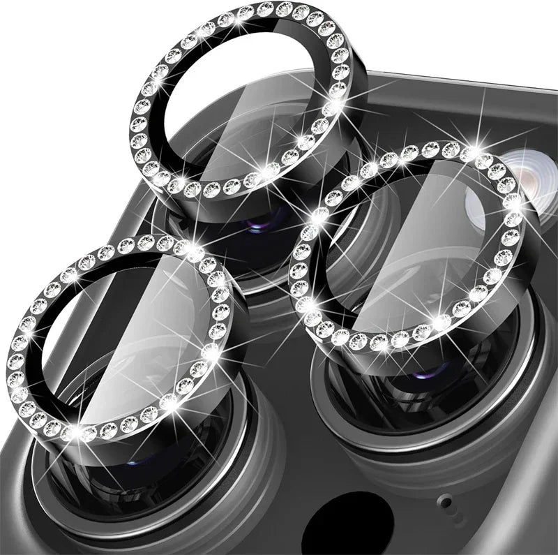 Glitter Diamond Rhinestone Camera Lens Protector for iPhone