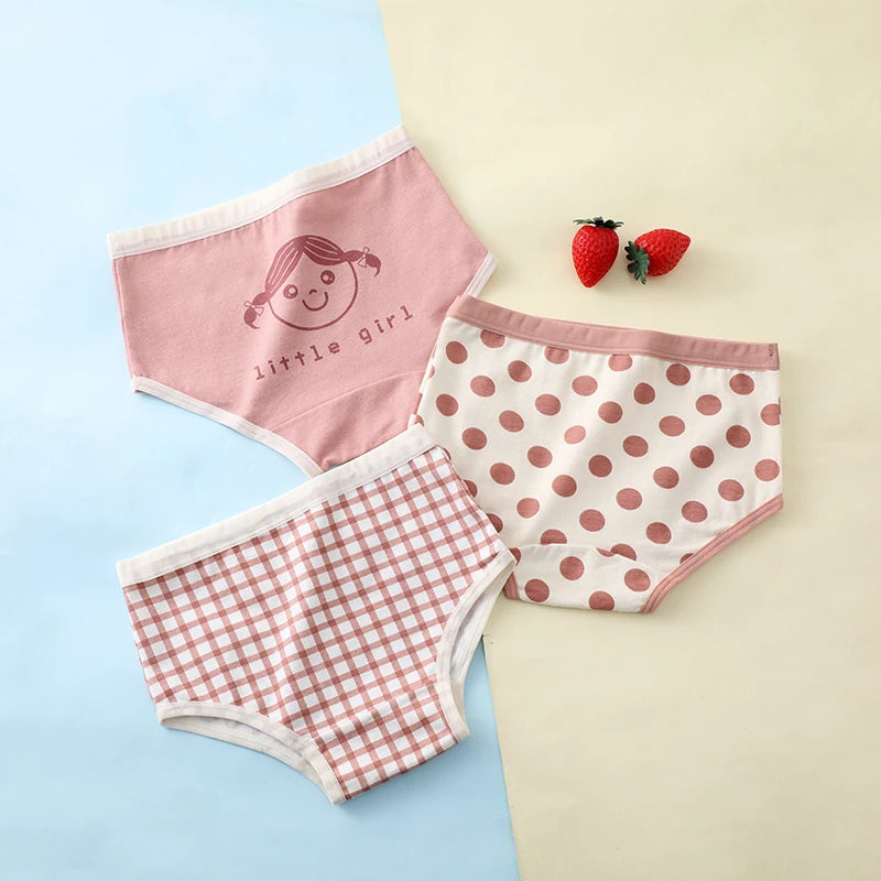 3Pcs/lot Kids 7 Collections Cotton Underwear