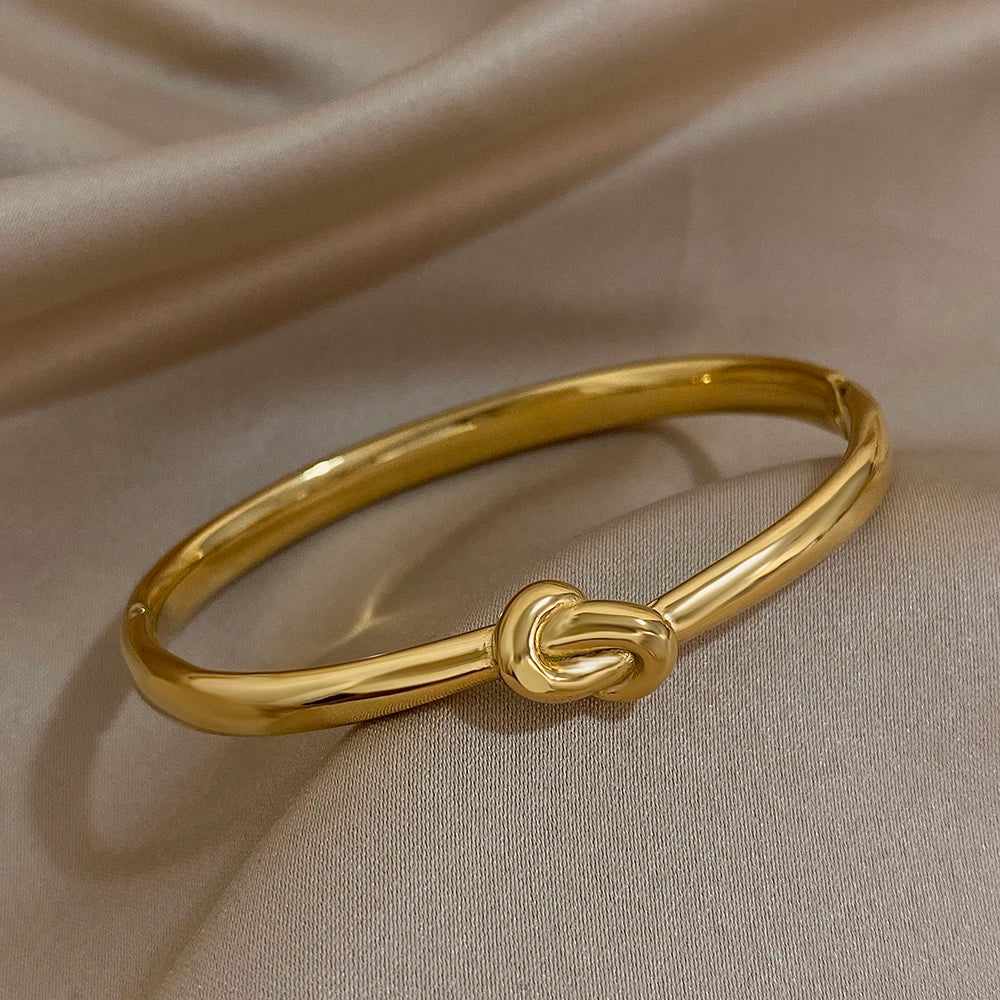 Unisex Gold Cuff Waterproof Bracelet