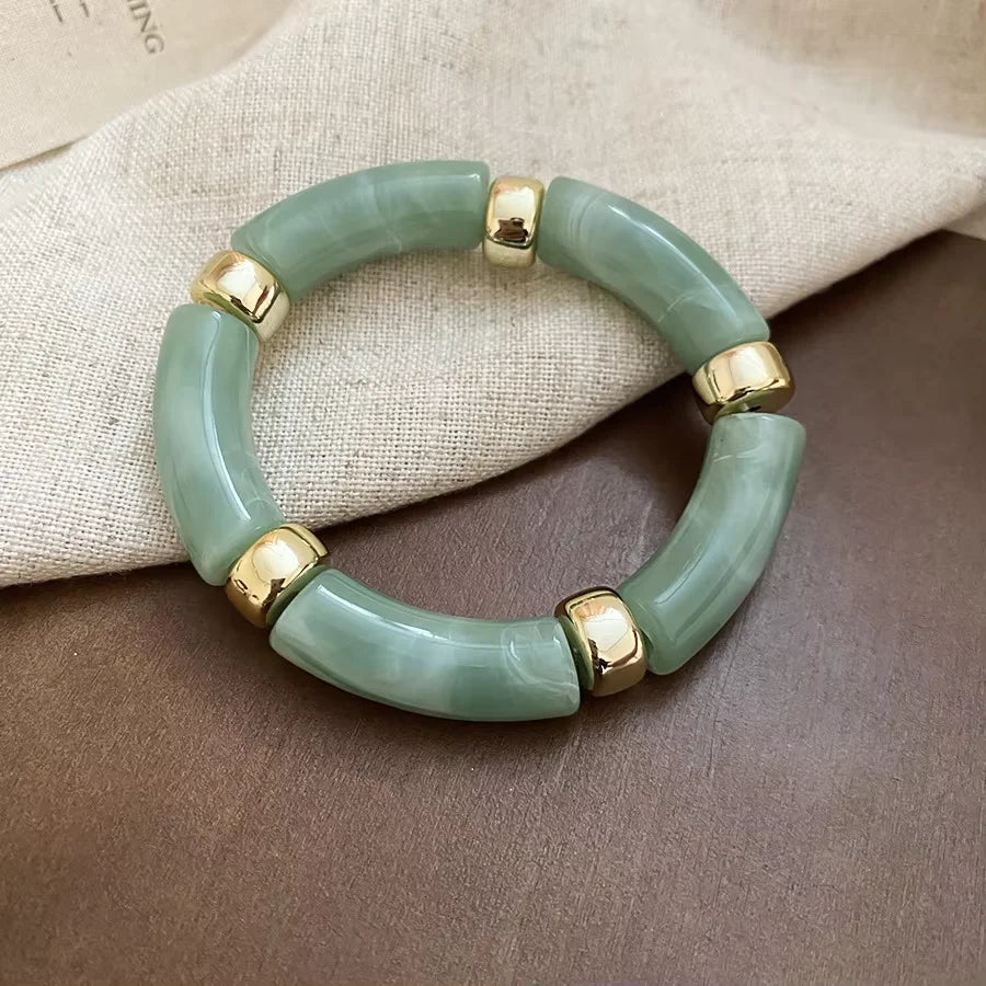 Vintage Acrylic Cuff Irregular Geometric Wide Bangles Bracelets