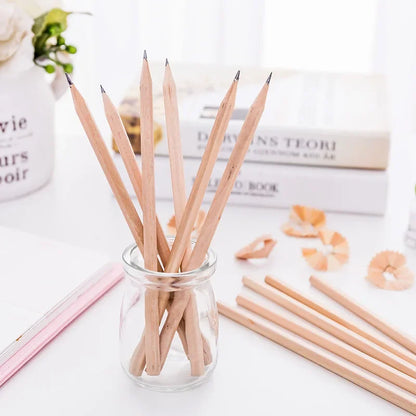 6/10/20pcs Natural Wood Black Non-toxic Standard HB Pencil