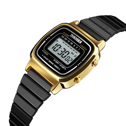 Bracelet Luxury Stainless Steel Strap Waterproof Digital Chronograph Wristwatch