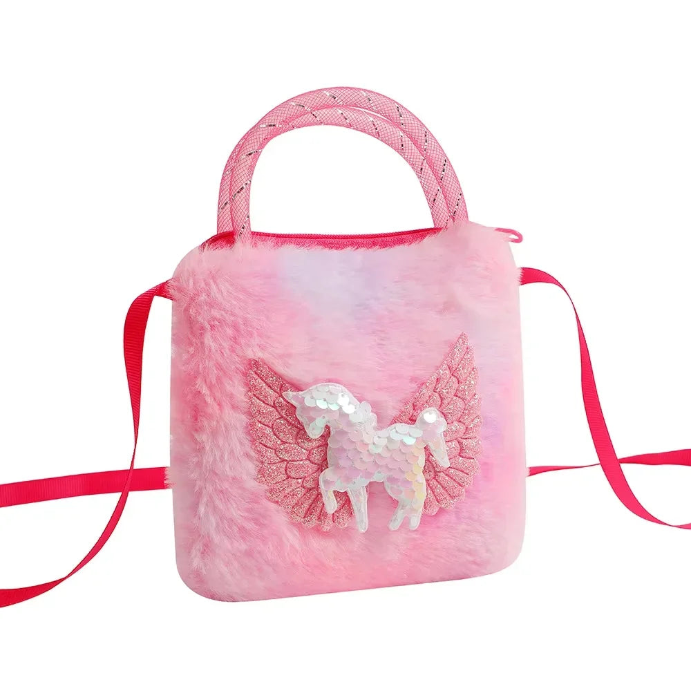 Sweet Unicorn Handbags Cute Kid Crossbody Shoulder Bag