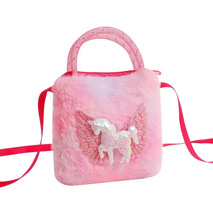 Sweet Unicorn Handbags Cute Kid Crossbody Shoulder Bag