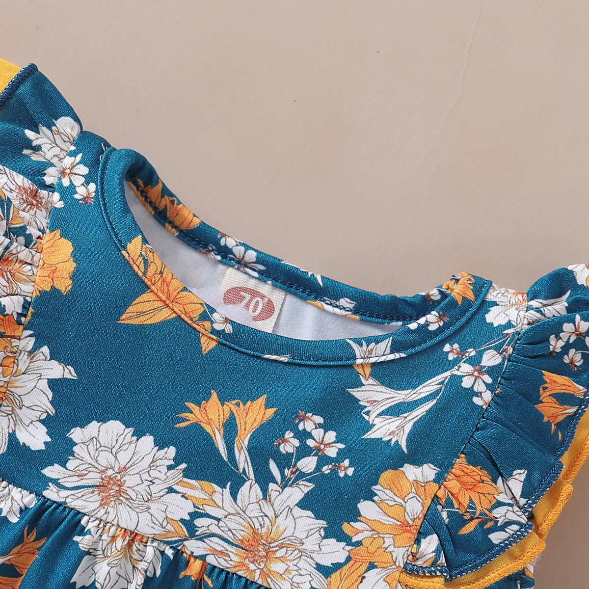 1-6T Sleeveless Flower T-shirt + Leggings Pants Set