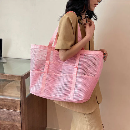 Portable Mesh Beach Bag
