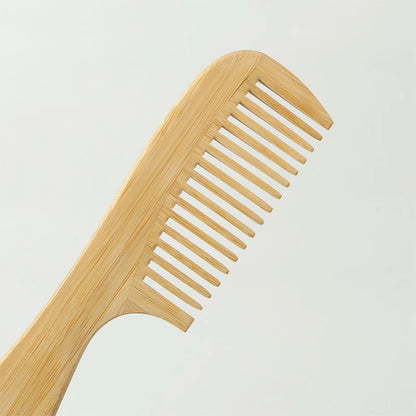 Natural Handmade Bamboo Hair Brush Set