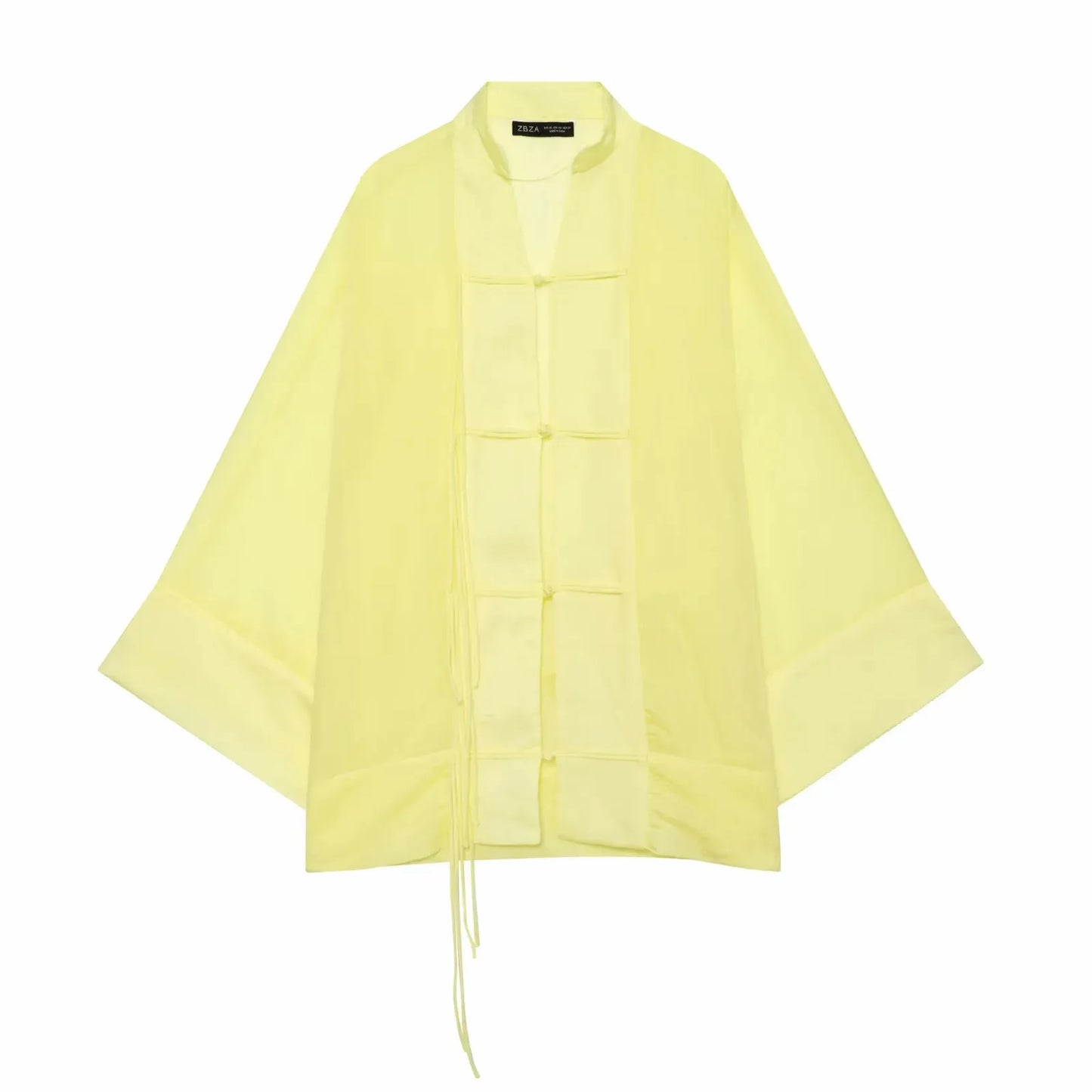 Elegant Loose Long Sleeve Casual See Through Thin Top Blouse